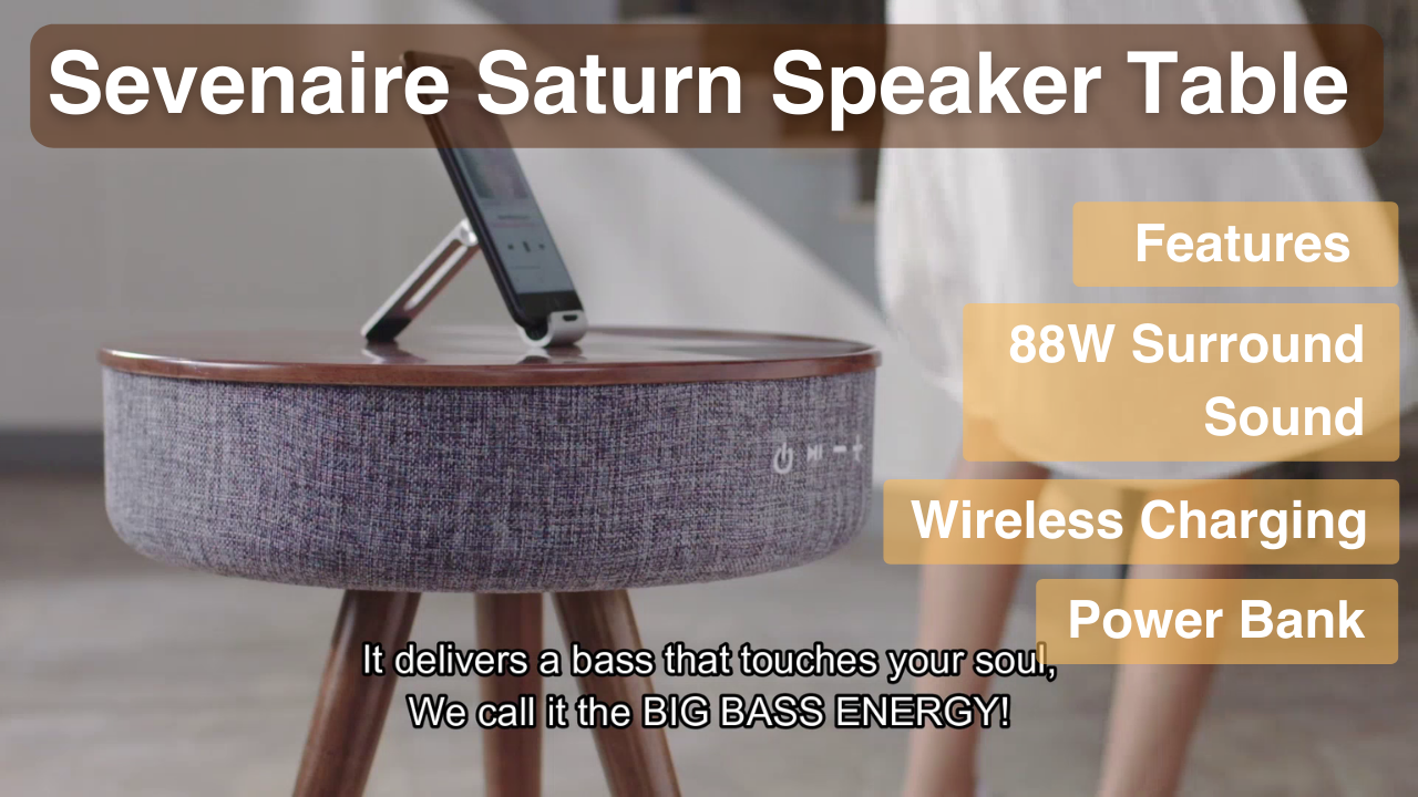Sevenaire Saturn 360 Degree Surround Sound and Deep Bass Bluetooth